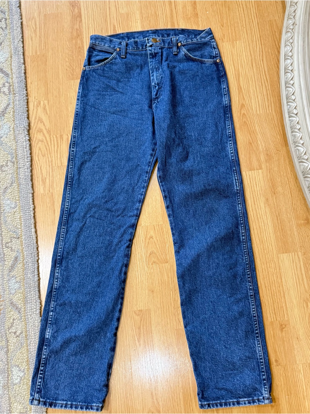 Wrangler 13MWZGK Cowboy Cut Jeans 32x34 Dark Wash Western USA Fabric